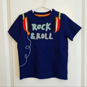 Mini Boden Rock n Roll Patch Tee